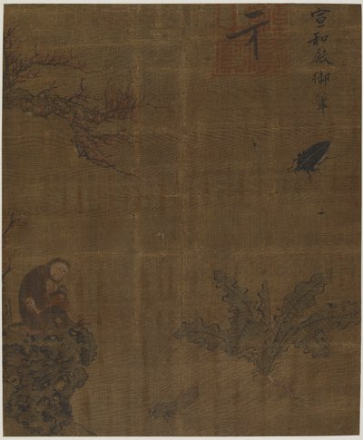 Scimmie, insetti e cavolo, Possibilmente dinastia Ming, 1368-1644 da Unbekannt