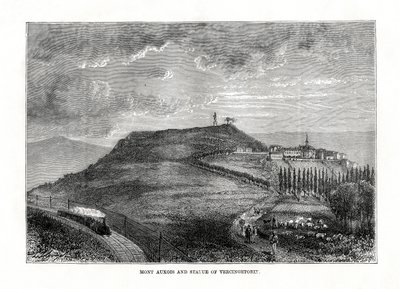 Mont Auxois e la statua di Vercingetorige, Francia, 1879 da Unbekannt