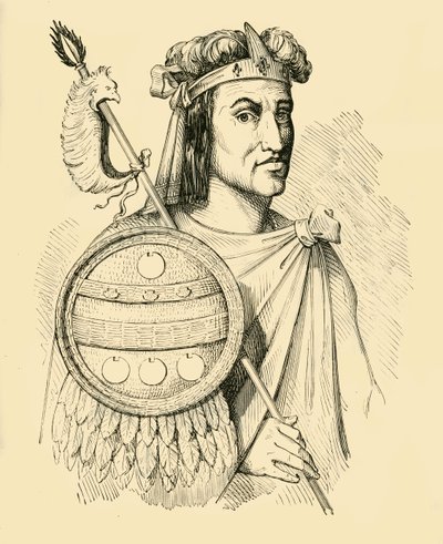 Montezuma, 1519-1520, 1890 da Unbekannt
