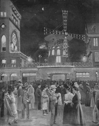 Montmartre si diverte La Sortie Du Moulin Rouge, 1900 da Unbekannt