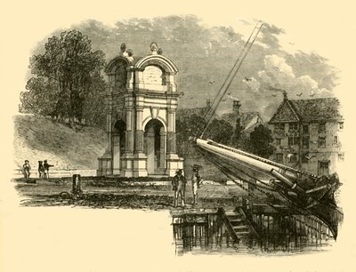 Monumento a New Plymouth, per segnare il sito dello sbarco dei Padri Pellegrini, 1890 da Unbekannt