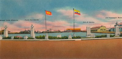 Monumento eretto dalla Società per i Miglioramenti Pubblici, Bocas de Ceniza, c1940 da Unbekannt