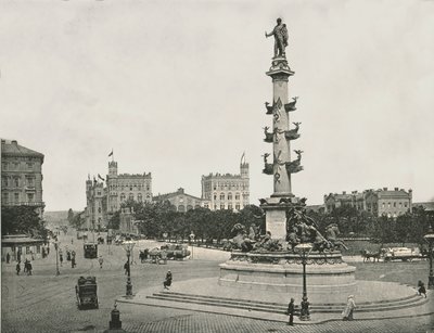 Monumento a Wilhelm von Tegetthoff sul Praterstern, Vienna, Austria, 1895 da Unbekannt