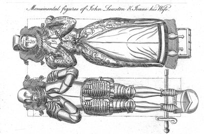 Figure monumentali di John Lewston e sua moglie Joane da Unbekannt