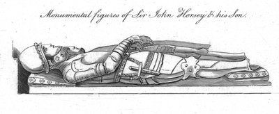 Figure monumentali di Sir John Horsey e suo figlio da Unbekannt