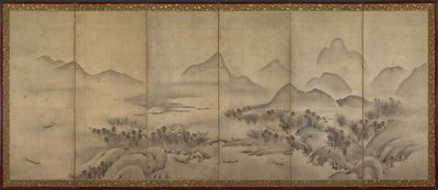 Paesaggio al chiaro di luna, fine 1500 da Unbekannt
