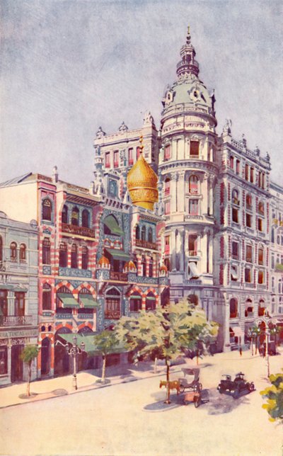 Edificio moresco e uffici dei signori Guinles, Avenida Rio Branco, 1914 da Unbekannt