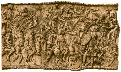 Cavalleria moresca sotto Lusius Quietus che combatte contro i Daci, 1902 da Unbekannt