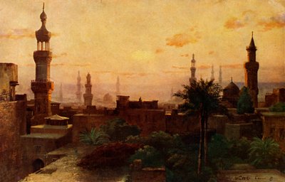 Mattina al Cairo, c1918-c1939 da Unbekannt