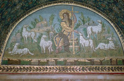 Mosaico di Cristo il Buon Pastore da Unbekannt