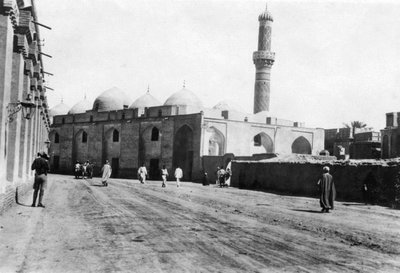 Moschea su River Street, Baghdad, Mesopotamia, Prima Guerra Mondiale, 1918 da Unbekannt