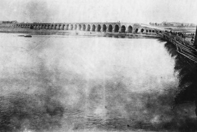Ponte di Mosul, Mesopotamia, Prima Guerra Mondiale, 1918 da Unbekannt