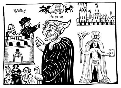 Madre Shipton 1488-c1560 che profetizza la morte del Cardinale Wolsey da Unbekannt