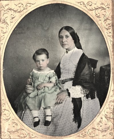 Madre e figlio, c. 1860 da Unbekannt