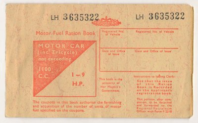 Libretto di razionamento del carburante, c1973 da Unbekannt