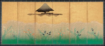 Monte Fuji e la luna, ca 1760 da Unbekannt