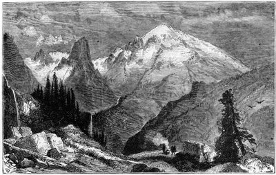 Monte Shasta, picco settentrionale della Sierra Nevada, California, USA, c1870 da Unbekannt