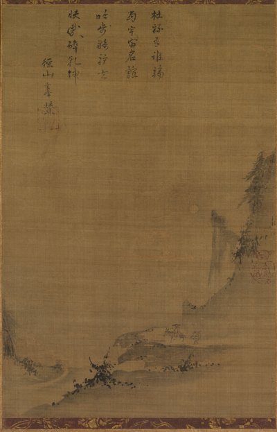 Paesaggio montano al chiaro di luna, 1200s da Unbekannt
