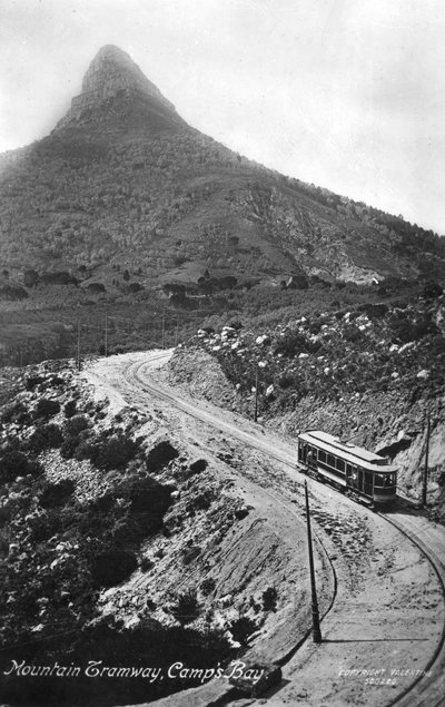 Funivia di montagna, Camps Bay, Città del Capo, Sudafrica, 1917 da Unbekannt