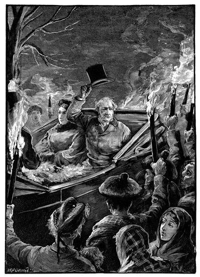 Visita di Mr Gladstone al castello di Taymouth, Perthshire, Scozia, c. 1879 da Unbekannt