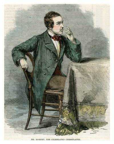 Mr Morphy, il celebre giocatore di scacchi, XIX secolo da Unbekannt
