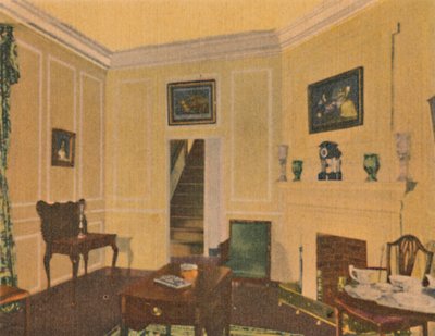 Sala da Soggiorno della Signora Washington, 1946 da Unbekannt