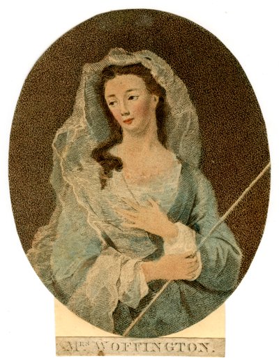 Signora Woffington, c1760 da Unbekannt