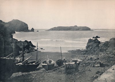 Mullion Cove - Mostrando Mullion Island, 1895 da Unbekannt