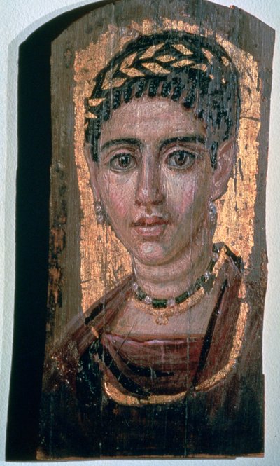 Ritratto di mummia di una donna egiziana, I-III secolo da Unbekannt