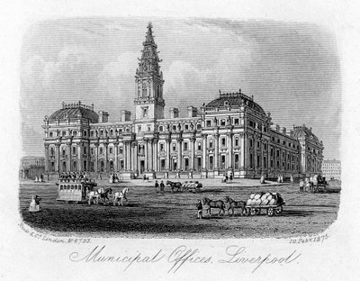 Uffici municipali, Liverpool, 10 febbraio 1875 da Unbekannt