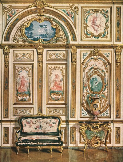 Decorazione murale nel Palazzo di Fontainebleau, Francia da Unbekannt