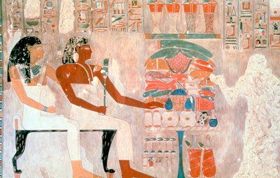 Murale dalle Tombe dei Nobili, Tebe, Luxor, Egitto da Unbekannt