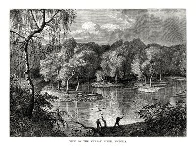 Fiume Murray, Victoria, Australia, 1877 da Unbekannt