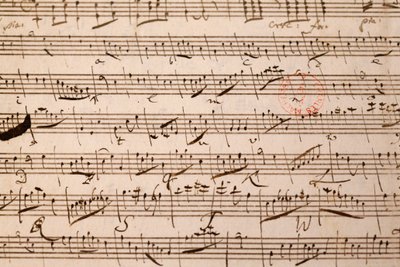 Partitura musicale, Wolfgang Amadeus Mozart, Parigi, Francia da Unbekannt