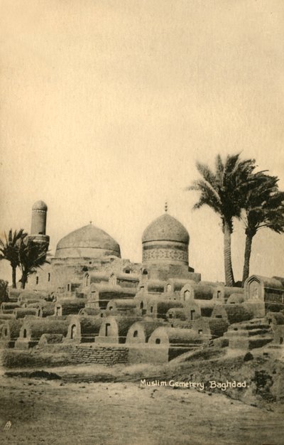 Cimitero musulmano, Baghdad, c1918-c1939 da Unbekannt
