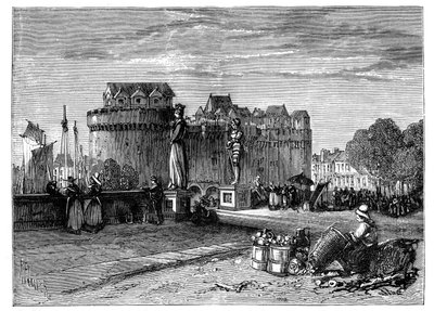 Nantes, sulla Loira, Francia, c1890 da Unbekannt