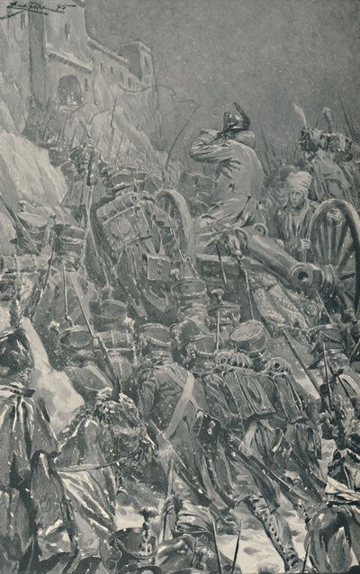 Napoleone...Raggiungendo il convento sulla cima dei monti Guadarrama, 1808, 1896 da Unbekannt