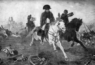 Napoleone Bonaparte alla fine della battaglia di Waterloo, 18 giugno 1815 da Unbekannt