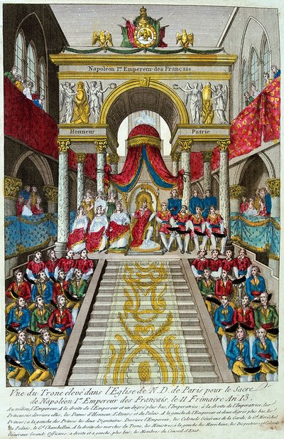 Napoleone Bonaparte è incoronato imperatore Napoleone I, 2 dicembre 1804, XIX secolo da Unbekannt