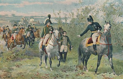 Napoleone e Alessandro a Erfurt, 1808, 1896 da Unbekannt