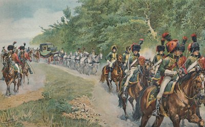 Il modo di viaggiare di Napoleone, c1800, 1896 da Unbekannt