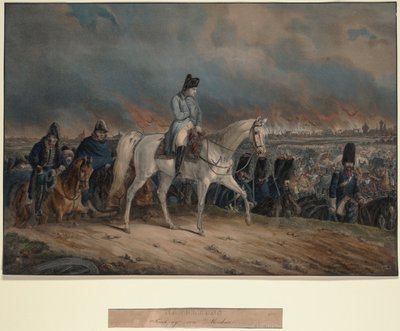 La ritirata di Napoleone da Mosca, 1847 da Unbekannt
