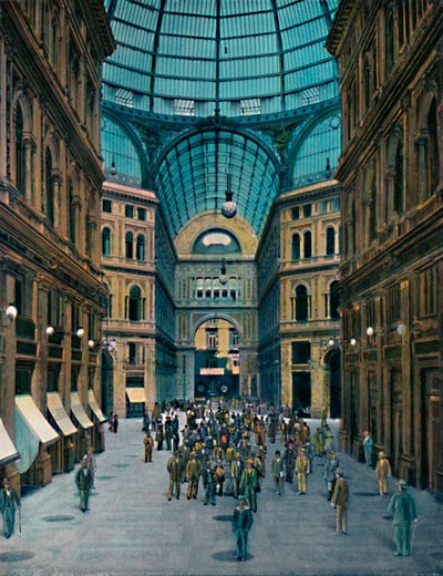 Napoli - Interno della Galleria Umberto I, c1900 da Unbekannt