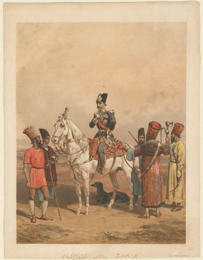 Nasser al-Din Shah Qajar, 1831-1896, Shahanshah di Persia, c. 1850 da Unbekannt