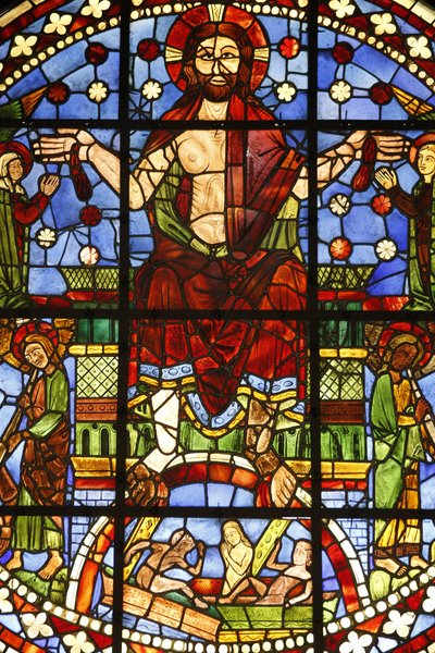 Museo Nazionale dei Monumenti Francesi. Antica chiesa dei Cordeliers, Chateauroux. Vetrata del Giudizio Universale, Parigi, Francia da Unbekannt