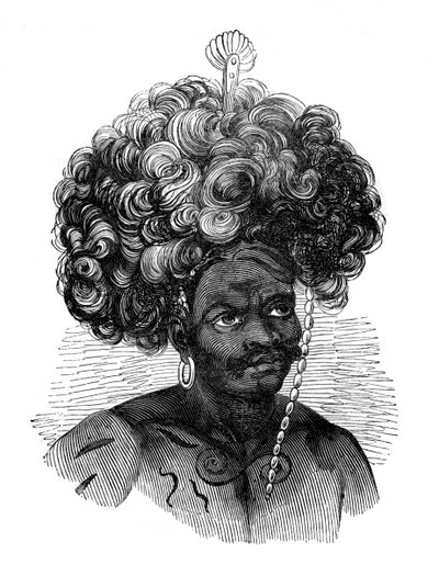 Nativo delle Isole Papua, 1848 da Unbekannt