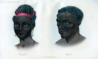 Nativi di Benguela e Angola, 1848 da Unbekannt