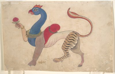 Navagunjara, una forma universale di Krishna, ca. 1835 da Unbekannt