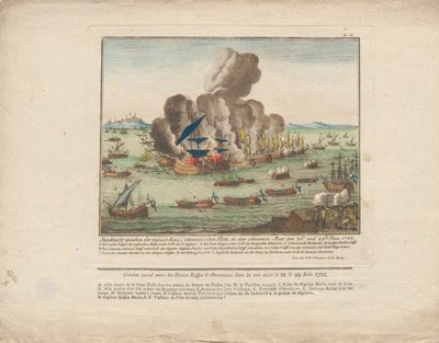 Battaglia navale tra la flotta russa e ottomana nel Mar Nero il 28 e 29 giugno 1788, 1788 da Unbekannt