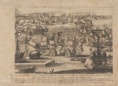 Battaglia navale tra la flotta russa e ottomana il 13 luglio 1788, 1788 da Unbekannt